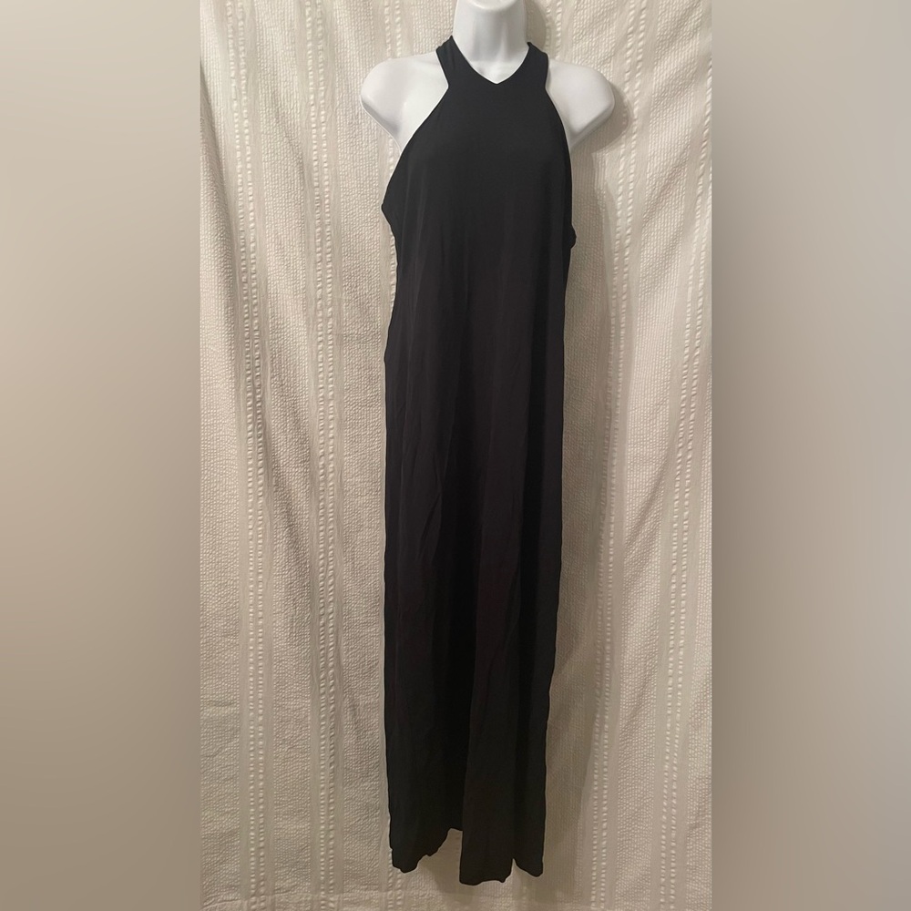Lauren Ralph Lauren Black Halter Maxi Dress size XL